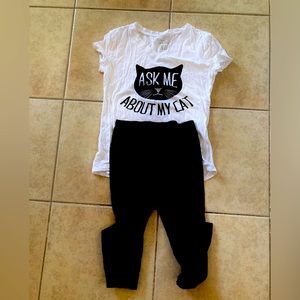 Brand new kitty pajama set